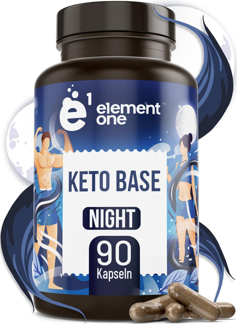 Keto Base Night - 90 Capsules For Metabolism Night Without Caffeine - Green Tea Extract, Ashwagandha, Magnesium, Vitamin B6 - Popular With Keto Diet Weight Management - NewNest Australia