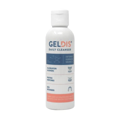 Geldis Daily Cleanser - Braces Cleaner, Denture Cleaner, Dental Splint Cleaning, Daily Cleaning Gel For The Hygiene Of - Transparent Masks, Braces (100 Ml - 1 Piece) 100 Ml - 1 Piece - NewNest Australia