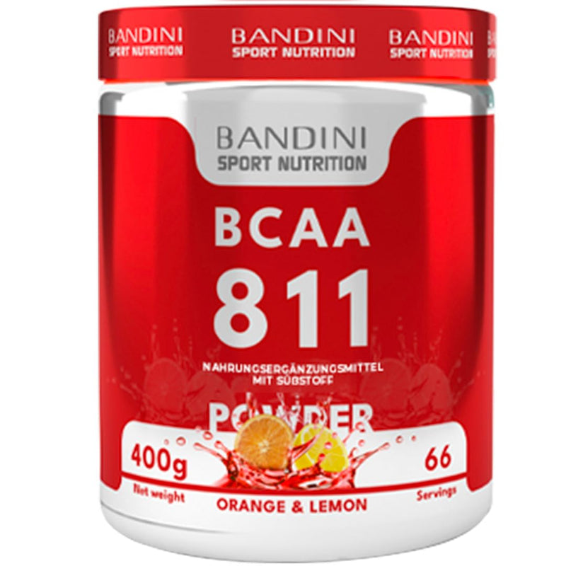 Bandini Bcaa Powder 8:1:1 - Dietary Supplement With Branched Chain Amino Acids In A Ratio 8.1.1 400 G (Orange/Lemon Flavor) - Amino Powder 811 With Leucine - Made In Italy - NewNest Australia