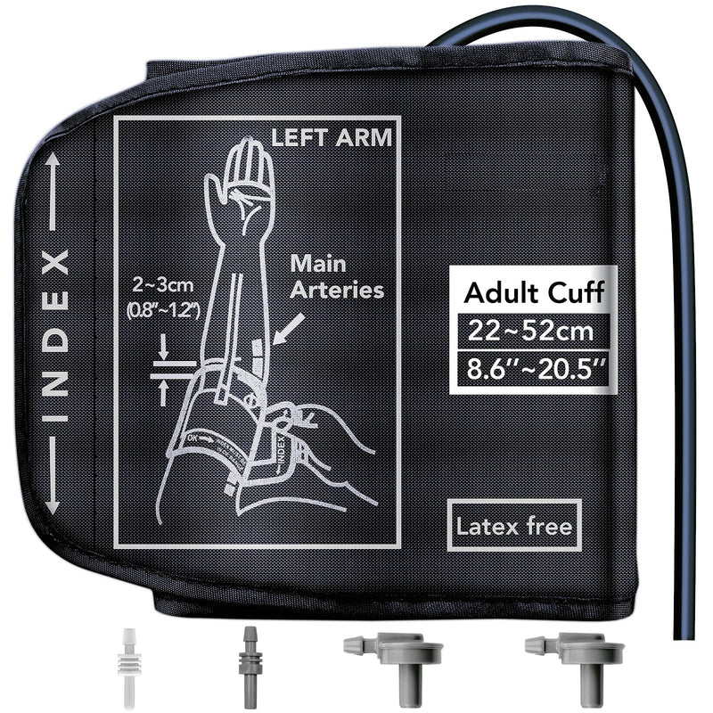 Extra Large Blood Pressure Cuff Arm For Omron, Feifuns 8.6 - 20.5 Inch Xl Replacement Cuff For Large Arm Blood Pressure Cuff For Large Arm Gray (Bp Device Not Included) - NewNest Australia