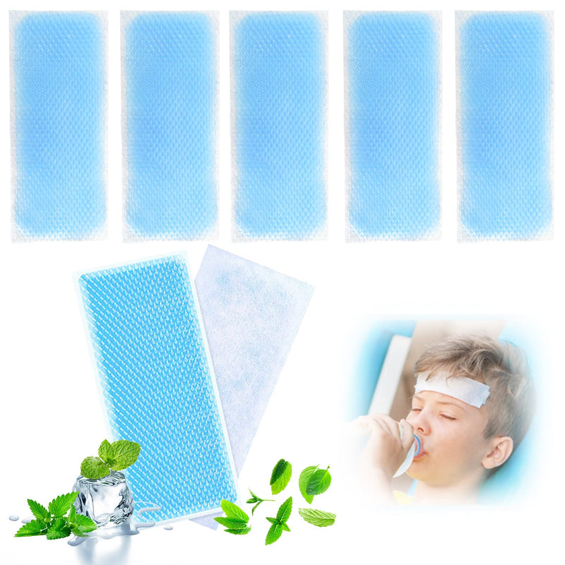 Pack Of 50 Cooling Plasters, Fever Plasters, Cool Pack For Kinking, For Heat Stroke Cooling Patches, Fever Complaints, Migraines, Cooling Headaches, Instant Cold Compress - NewNest Australia