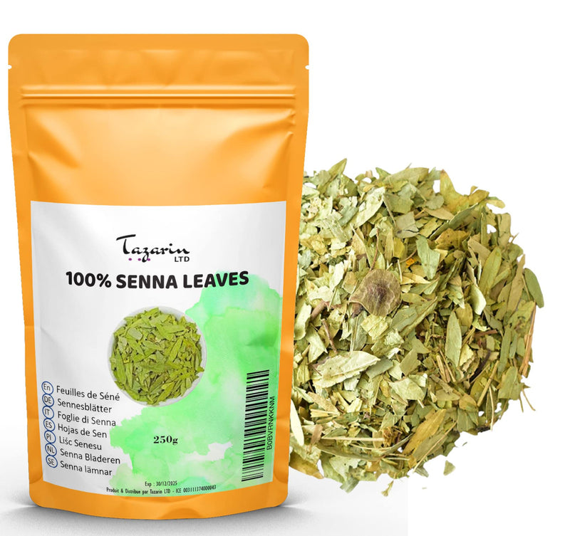 250 G Whole Senna Leaves (Senna Alexandrina) - Detoxifying Herbal Tea - Strong Laxative - Natural Laxative - Promotes Intestinal Transit And Cleansing - Tazarin Ltd - NewNest Australia