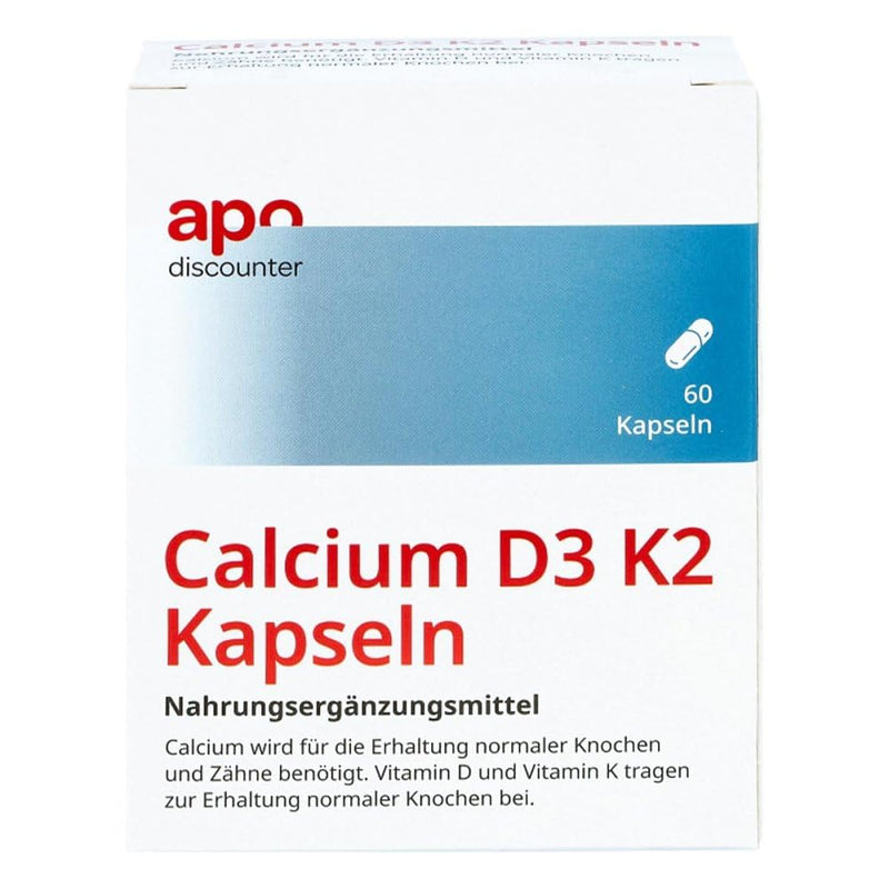 Calcium D3 K2 capsules 60 pieces - NewNest Australia