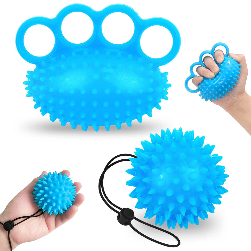 Adnewx Hand Trainer Finger Trainer Ball, Set Of 2 Hedgehog Ball, Soft Rubber Kneading Ball For Hands Therapy, Osteoarthritis, Finger Training, Relieves Stress, Anxiety Relief - NewNest Australia