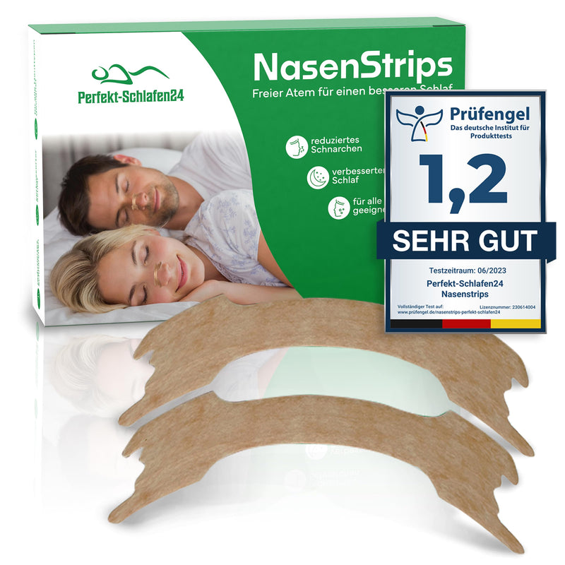 Perfect-Schlafen24 120 X Extra Strong Nose Plasters Against Snoring - 66 X 19 Mm - Anti Snoring Nose Strips - Sleep Better Without Snoring & Better Breathing For Sports - Snoring Nose Strips - NewNest Australia