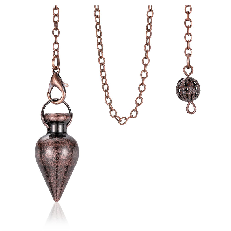 CrystalTears pendulum esoteric drop pendant with chain bronze pendulum made of copper spiritual dowsing dowsing rod for divination reiki healing meditation - NewNest Australia