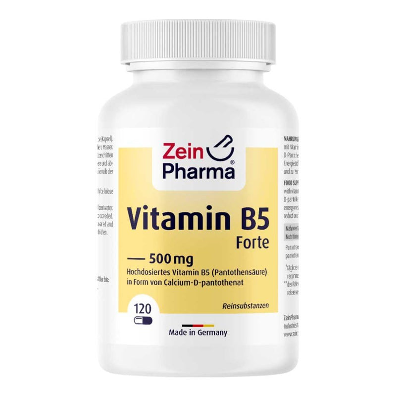 Vitamin B5 pantothenic acid 500 mg capsules 120 pieces - NewNest Australia