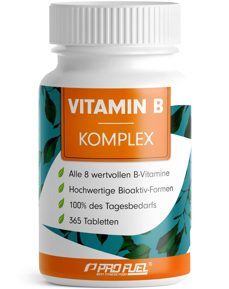 Vitamin B Complex 365 Tablets - B Complex With B12 - All 8 B Vitamins (B1, B2, B3, B5, B6, B7, B9, B12) With Active Forms Such As Quatrefolic, Co-Factors Choline & Myo-Inositol, Laboratory Tested, - NewNest Australia