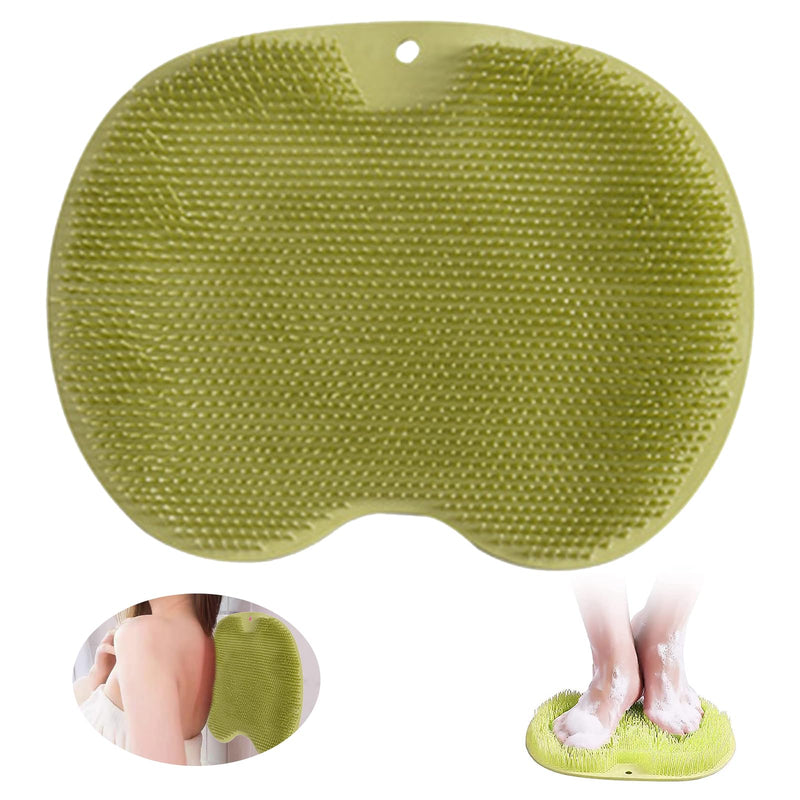 Shower Foot Scrubber, Foot Washer, Bath Massage Pad With Non-Slip Suction Cups, Cleans, Relaxation, Exfoliates, Massages Your Feet Without Bending, Foot Circulation & Relieves Tired Feet (Green) - NewNest Australia