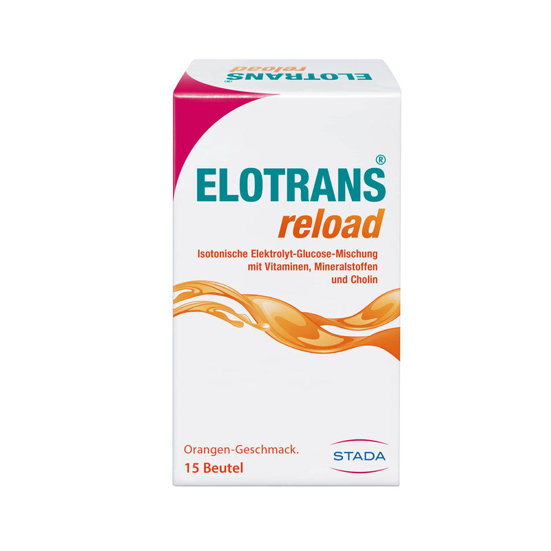 ELOTRANS reload - isotonic electrolyte-glucose mixture - dietary supplement with magnesium, potassium chloride, choline and B vitamins - 1 x 15 bags of Elotrans Reload - NewNest Australia