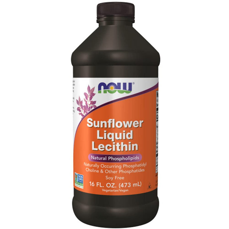 Now Foods, Liquid Sunflower Lecithin, vegan, 473ml, laboratory tested, soy-free, gluten-free, non-GMO - NewNest Australia