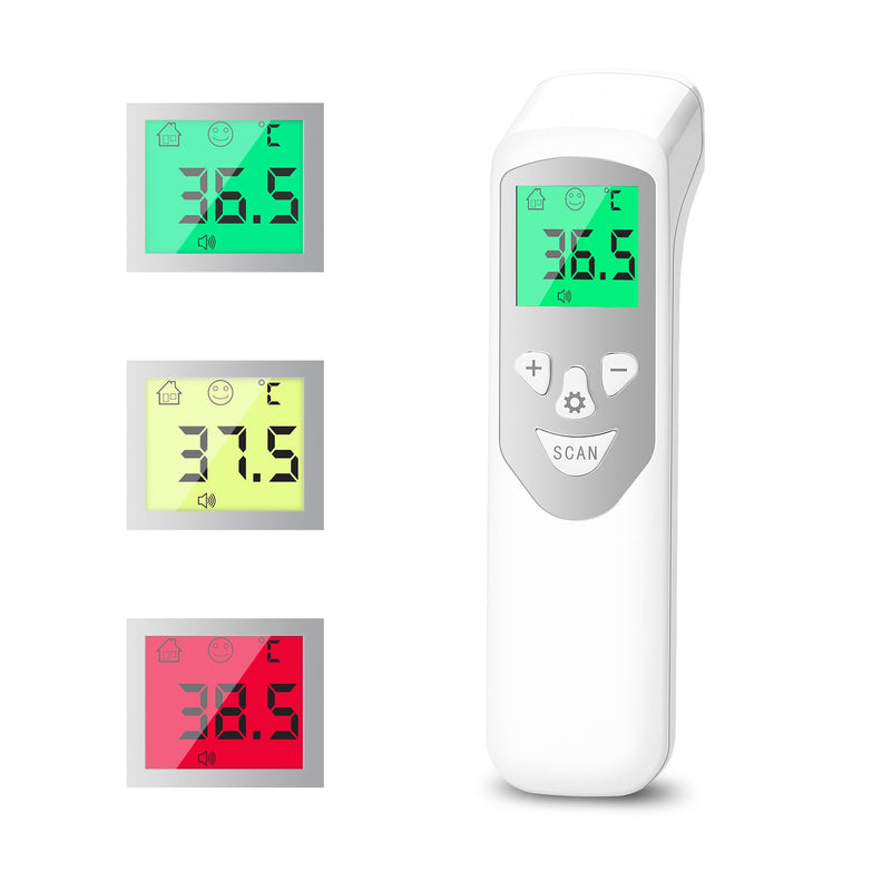 BESTEK Fever Thermometer Contactless Forehead Thermometer for Adults Baby, Digital Thermometer Fever with Accurate Measurements, Fever Alarm, LCD Display, °C or °F Switch, 32 Memory Recall, White - NewNest Australia