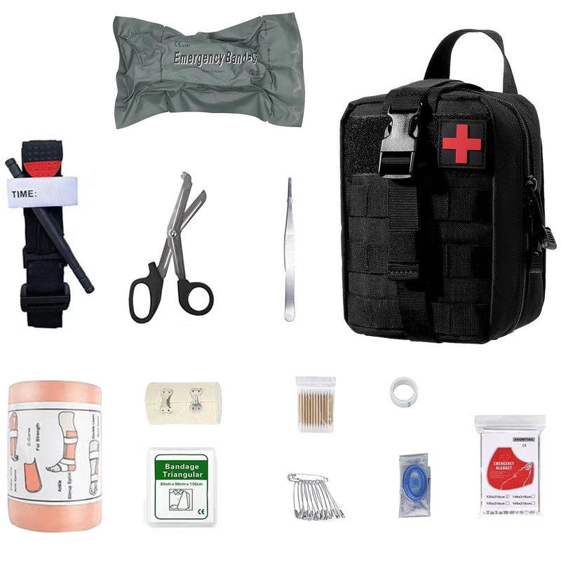 First Aid Kit, Medical Tactical Bag, Medical Bag For Camping, Hunting, Hiking, Home, Car And Adventure, Trauma Kit, Military Combat Survival Everyday Carry Bleeding Control - NewNest Australia