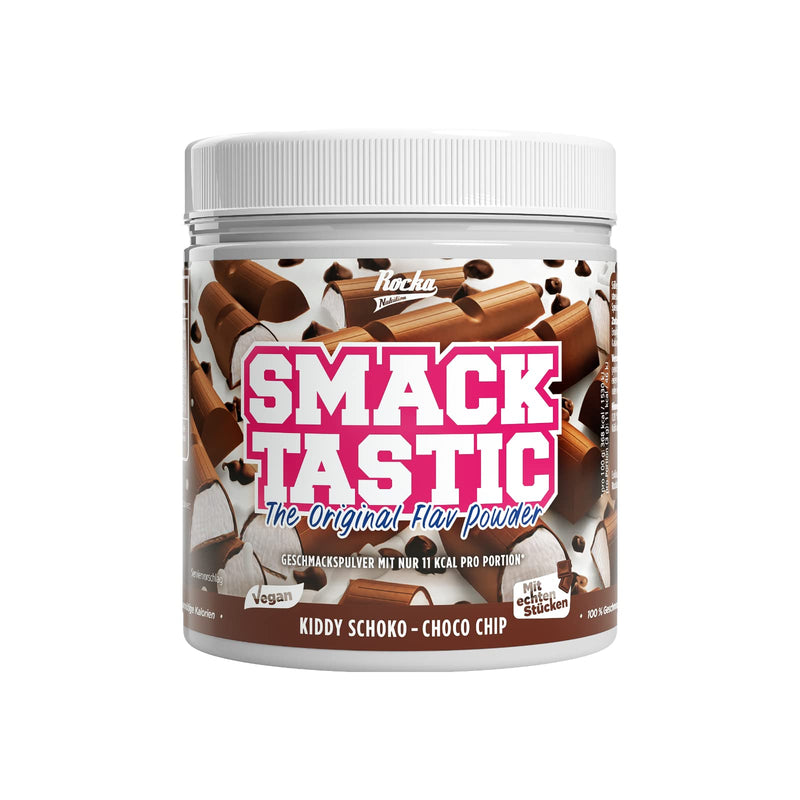 Rocka Nutrition Smacktastic Flavor Powder, Vegan Flavor Powder With Only 11 Kcal Per Serving And 100% Flavour, Versatile Aroma Powder, 250 G (Kiddy Chocolate Choco Chip) - NewNest Australia
