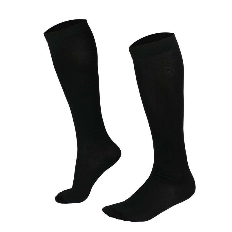 welsberg 1 pair of sports compression stockings size EU 40-45, support stockings for men and women, black compression socks with 15-25 mmHg for flights, running, tennis, travel - NewNest Australia