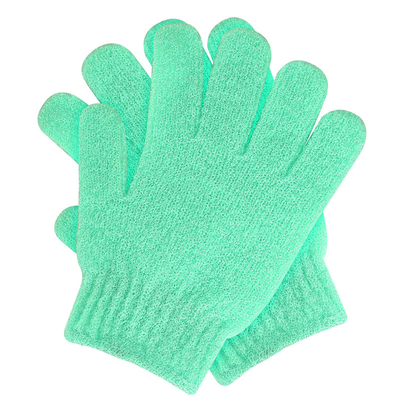 Sibba Peeling Gloves Exfoliating Gloves Massage Gloves Peeling Glove for Body Bath or Shower, Sauna Glove, Shower Sponge, Body Scrubbing Massage Reusable Scrubbing (Green) - NewNest Australia