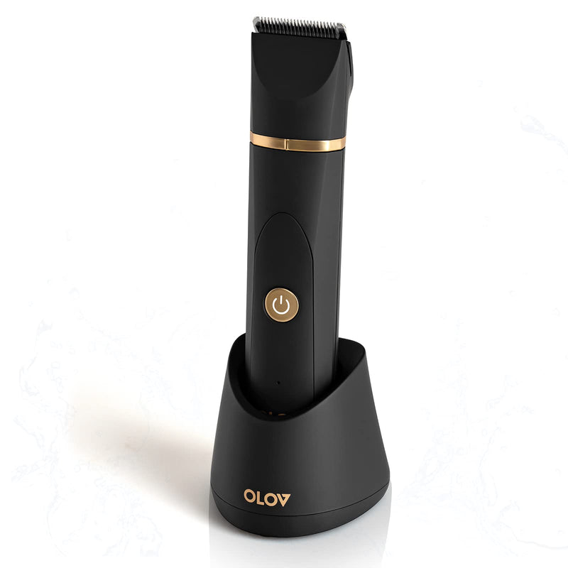 OLOV intimate razor man electric razor body razor men with nose hair trimmer, USB charging station, ceramic blade, waterproof body hair trimmer for armpits, groin, back, chest, legs - NewNest Australia