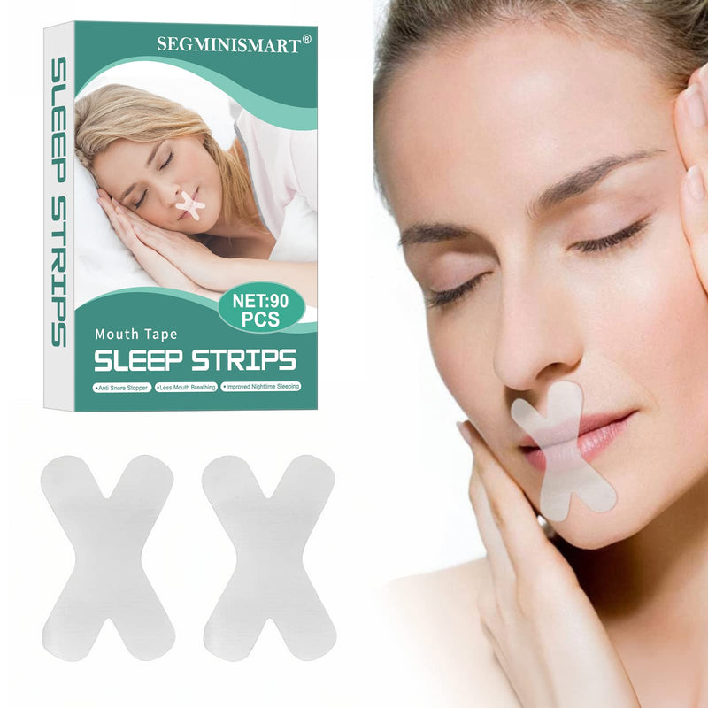 Sleep Strips Mouth Band, Anti-Snoring Bands, Anti-Snoring Mouth Strips, Improve Sleep Quality, Less Mouth Breathing, Development Of The Habit Of Nose Breathing, 60 Pieces - NewNest Australia