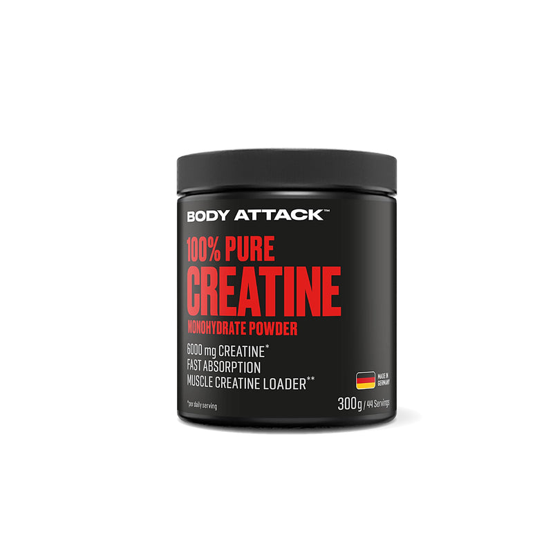 Body Attack Creatine Monohydrate, 300 G Powder, Made In Germany, Pure Creatine Monohydrate Powder For Self-Dosing, Microfine With Optimal Solubility, Vegan, Product Of The Cologne List - NewNest Australia