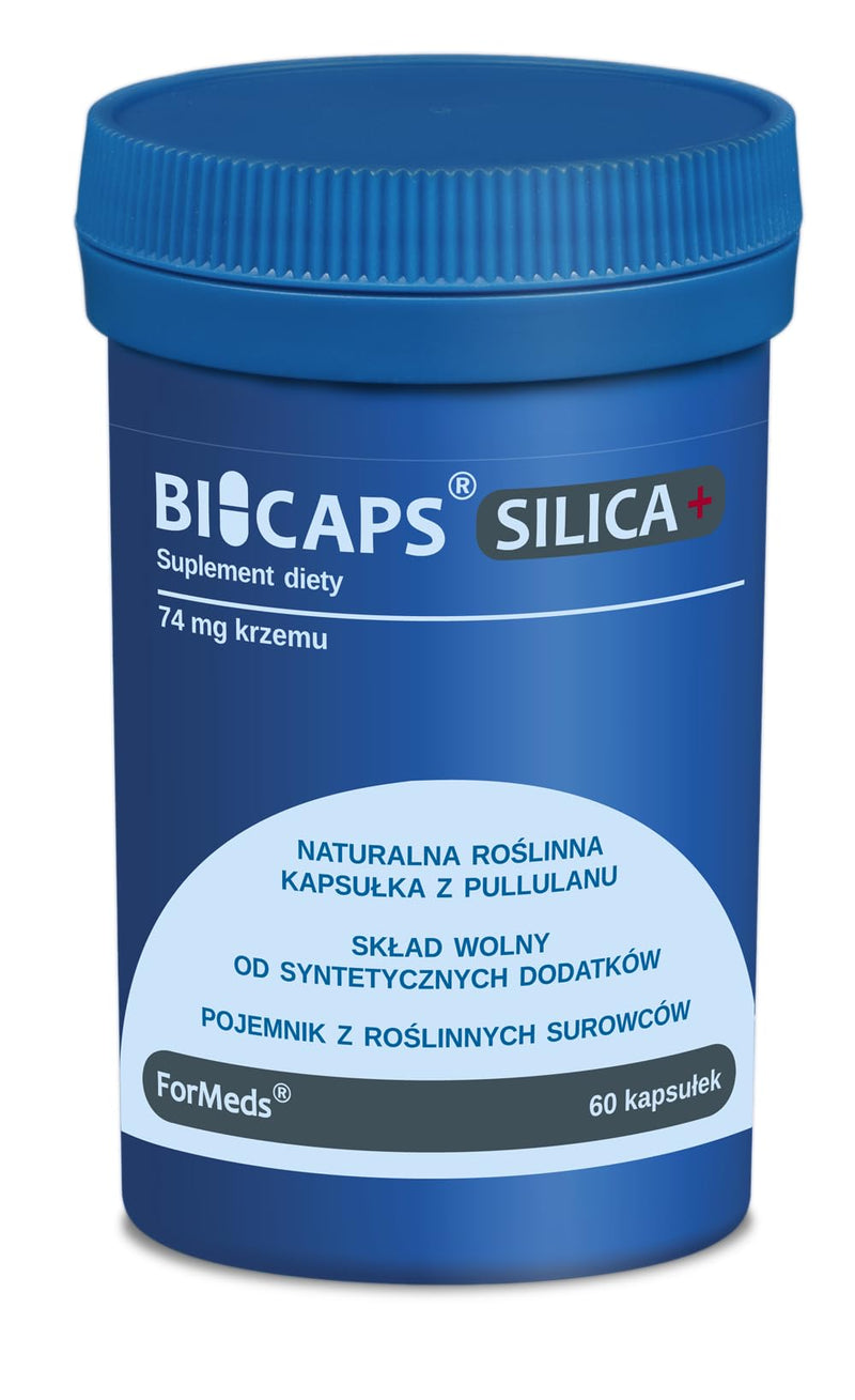 ForMeds - Bicaps Silica+ - 74 mg organic silicon - dietary supplement with plant extracts - vegans - vegetarians - 60 capsules - NewNest Australia