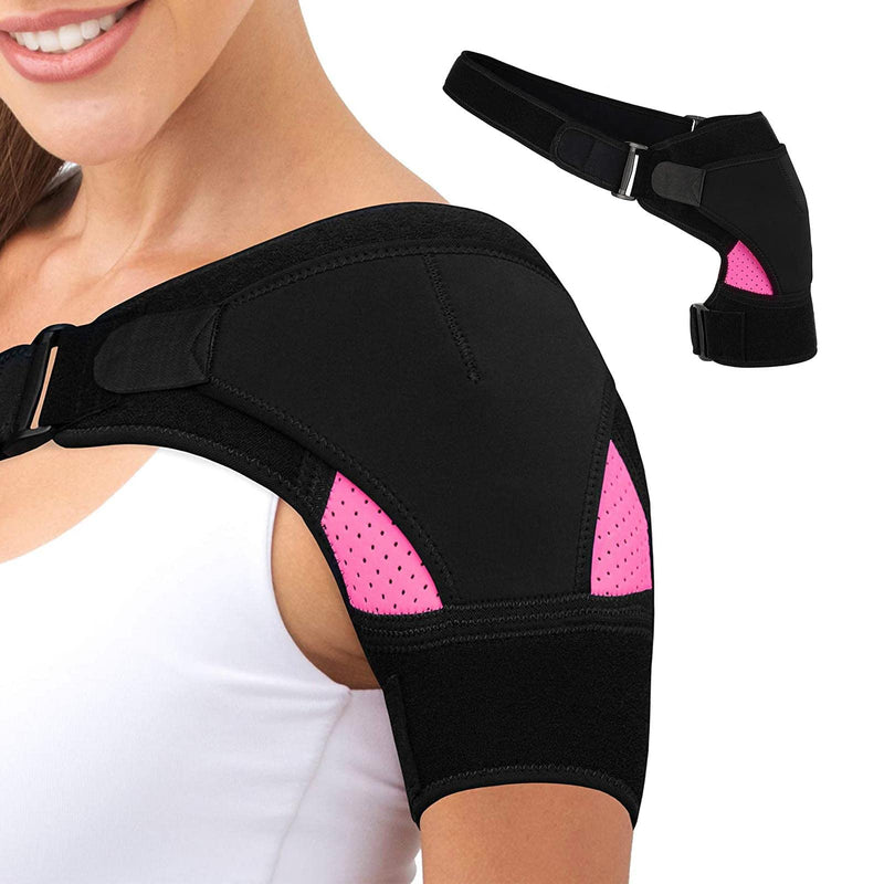 AWAVM Women's Shoulder Orthosis Neoprene Shoulder Support Double Support on the Shoulder Joint Injury Prevention and Recovery Sports Injuries Arthritic Shoulders - NewNest Australia