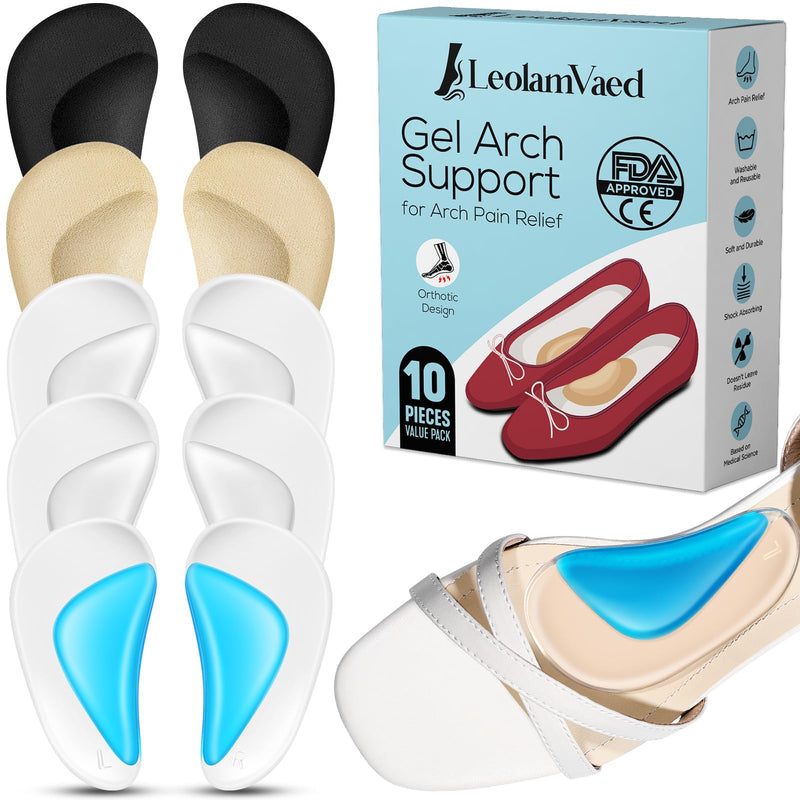 Arch Support Reusable Arch Support Shoe Insoles For Relief Of Plantar Fasciitis, Self-Adhesive Flat Foot Insoles, Orthopedic Insoles To Relieve Foot Pressure - 5 Pairs - NewNest Australia