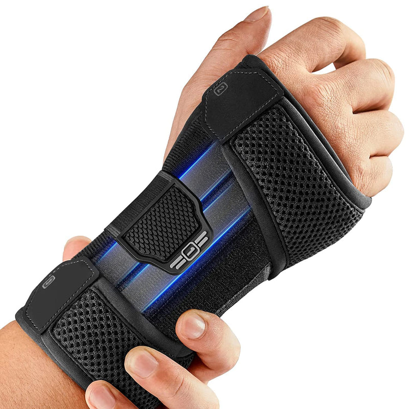 Freetoo Wrist Support With 3 Metal Splints For Carpal Tunnel Syndrome, Comfort Wrist Bandages With Soft Padding For Women Men, Wrist Splint For Tendinitis, Arthritis, Sprain Recovery - NewNest Australia