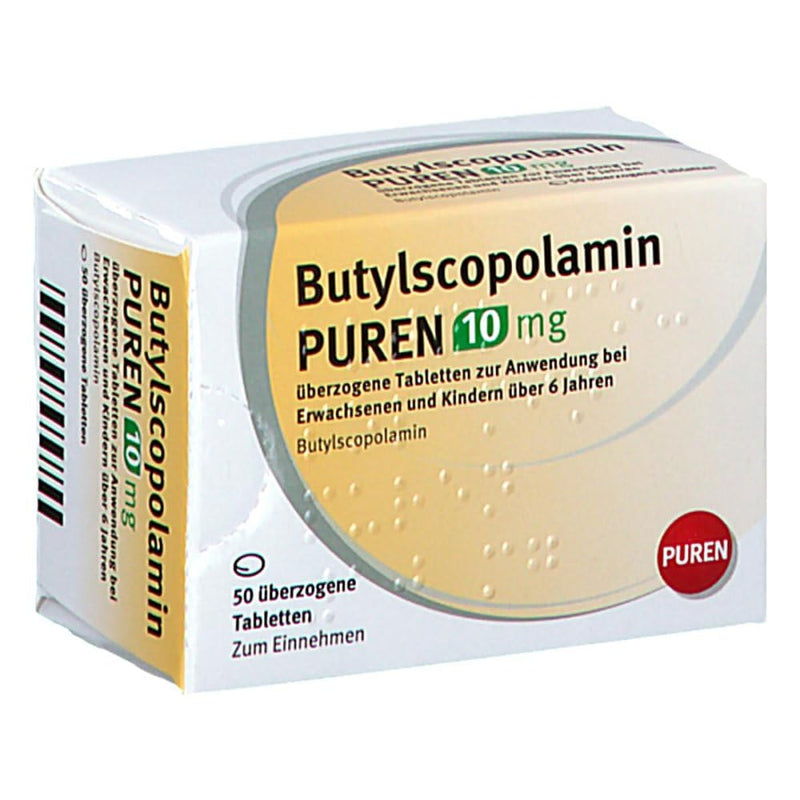 BUTYLSCOPOLAMIN PUREN 10 mg coated tab. 50 pcs - NewNest Australia