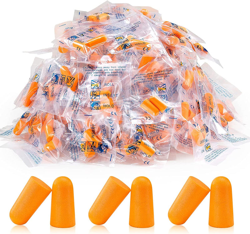 LiteTour 50 Pairs Noise Canceling Earplugs Ultra Soft Foam Earplugs for Sleeping Snoring Noise Canceling Reusable Earplugs Orange 50pcs (1 Pack) - NewNest Australia