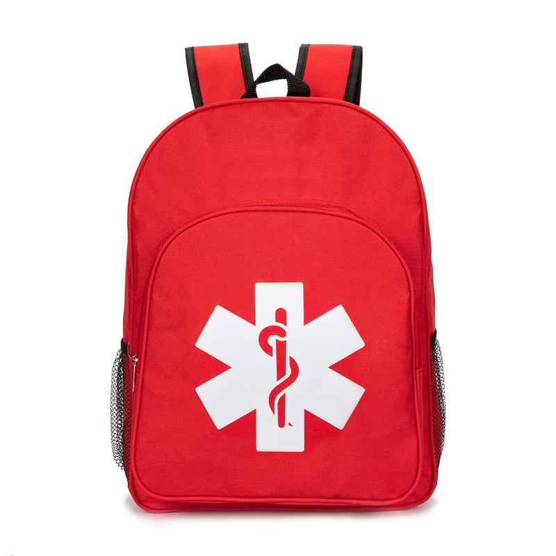 Jipemtra Red Emergency Bag First Aid Backpack Empty Medical First Aid Bag Treatment First Responder Trauma Bags For Cycling Hiking Trips Camping Daycare, Red Qz - NewNest Australia