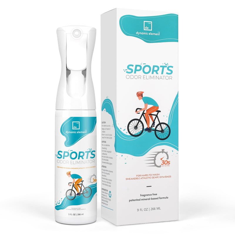 Dynamic Element Sports Odor Remover, Fragrance-Free Sports Deodorant Spray For Smelly Shoes, Football Protectors, Helmets And Mats, Patented Mineral Based Formula, 266 Ml - NewNest Australia