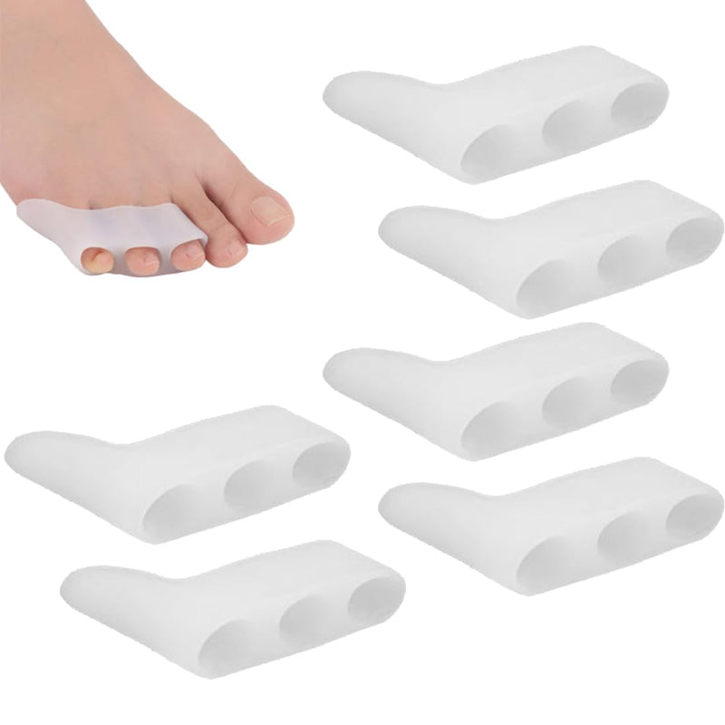 Plabbdpl Silicone Toe Separators, Small Toe Separators, Three Hole Toe ...