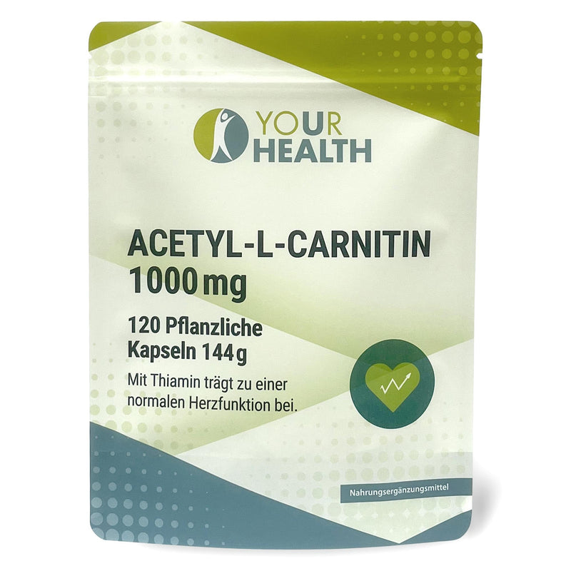 ACETYL-L-CARNITIN 1000 mg; in vegetable capsules; with thiamine - NewNest Australia