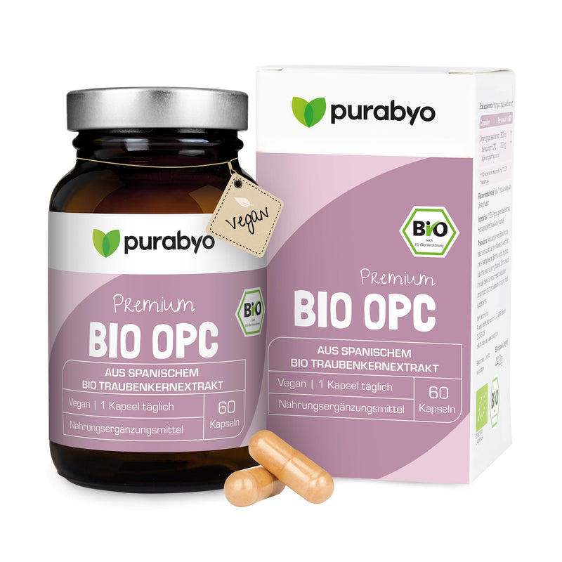 Opc Bio Grape Seed Extract | Premium | In The Glass | 300Mg Opc/Capsule (Hplc Laboratory Tested) | Vegan | Organic Cultivation In Spanish Wine Region | Water Extracted | Without Additives | 2 Month Supply - NewNest Australia