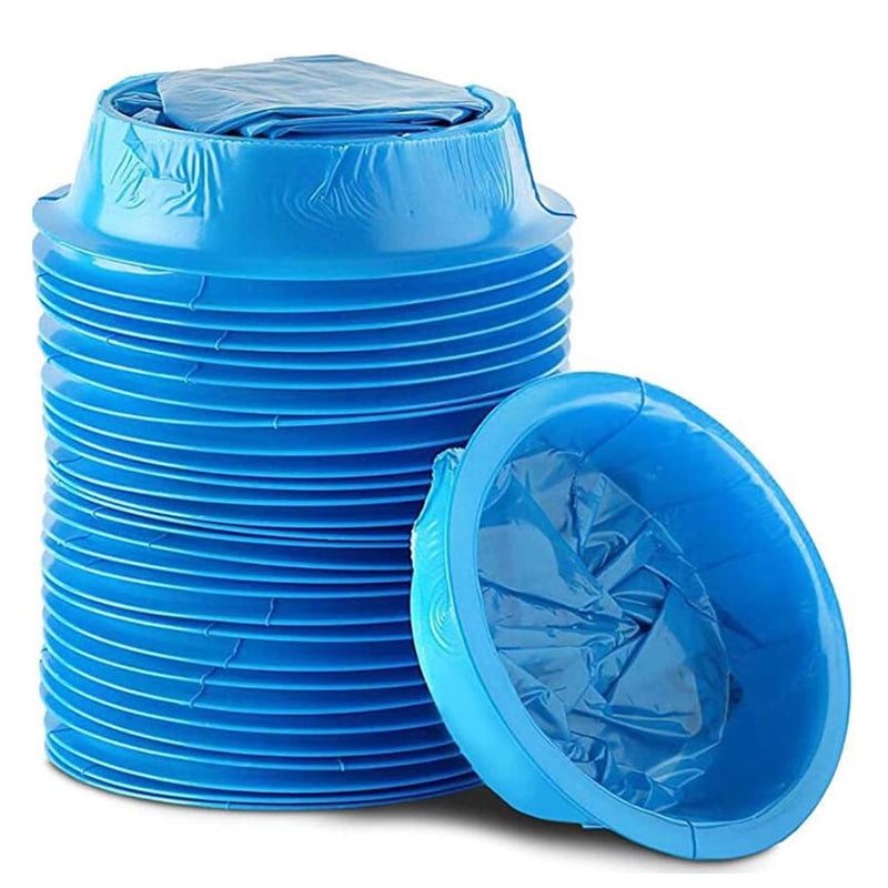 Vueinrg Pack Of 25 1000 Ml Burp Bags With Mouthpiece Burp Bags Car Children Poop Bags With Ring High Density Nausea Bag Disposable Emesis Bag Sick Bags For Travel Airplane Hospital (Blue) - NewNest Australia