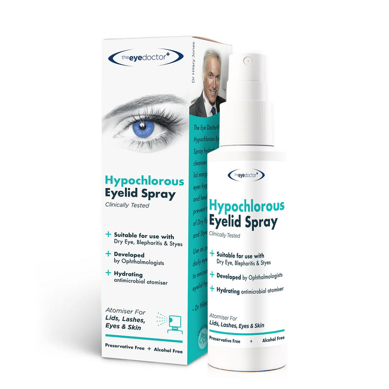 The Eye Doctor Hypochlorous Eyelid Cleansing Spray - Hypoallergenic Eye Spray For Dry Eyes, Blepharitis & Mgd - Preservative & Alcohol Free, Contact Lens Friendly, 100Ml - NewNest Australia