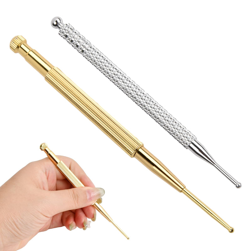 Pack Of 2 Acupressure Pen, Acupressure Stick, Acupuncture Pen Made Of Stainless Steel, Retractable Acupuncture Sticks, Meridian Pen, Massage Pen, Acupuncture Needles For Pain Relief - NewNest Australia