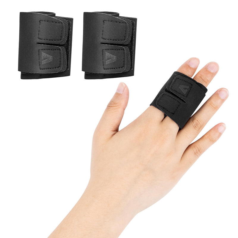 Finger Protection Sports Finger Support Pack Of 2 Finger Stabilizer With Adjustable Attachment Strap For Sports Injuries Arthritis Pain Finger Bandage Soft Finger Splint Neoprene Finger Support - NewNest Australia
