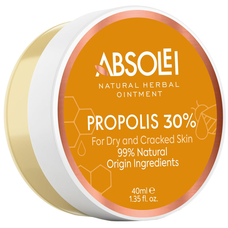 Absolei Propolis Ointment, natural ointment for skin irritations, dry and cracked skin with 30% propolis, 40 ml - NewNest Australia