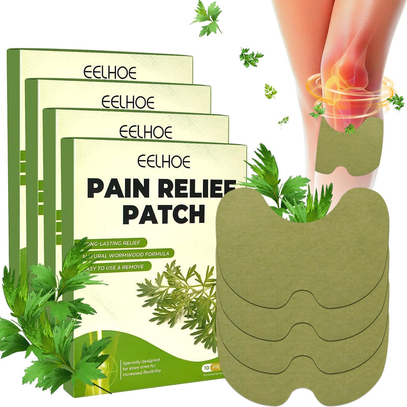Pain Relief Heat Plaster Patch, Wormwood Knee Plaster Moxibustion Pain Relief Plaster Portable Moxibustion Patch Pain Relief Patch For Knee Back Neck Muscle Soreness (A) A - NewNest Australia