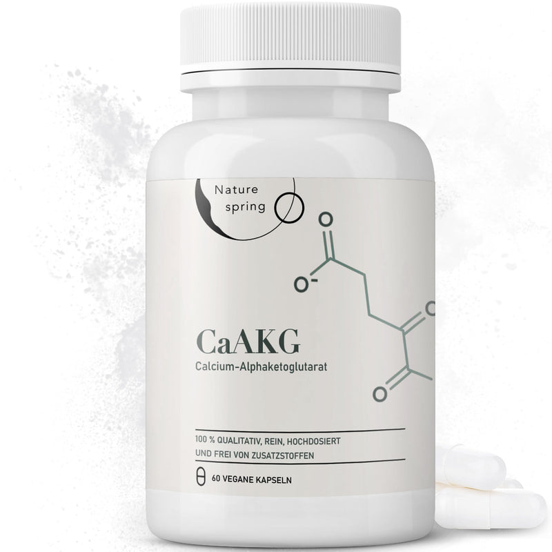 Nature Spring Caakg | Calcium Alphaketoglutarate | 60 Capsules | High Dose | 1000Mg | Caakg In The Best Quality Without Additives | Laboratory Tested In Germany - NewNest Australia