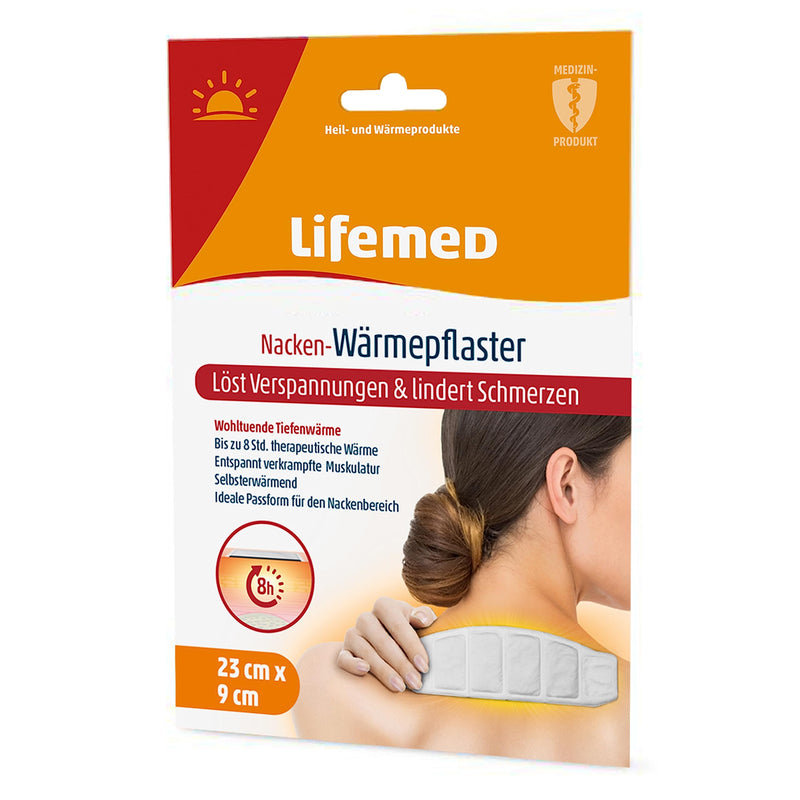 Lifemed Shoulder Warmer, Neck Warmer - 8 Hours Of Heat To Relieve Neck Pain, Tension & Back Pain - Pain Plasters For Shoulder & Neck - Heat Cushion For On The Go - NewNest Australia