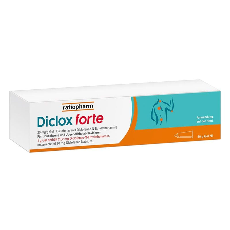 Diclox forte - pain gel 2% Ratiopharm, with diclofenac 50 g - NewNest Australia