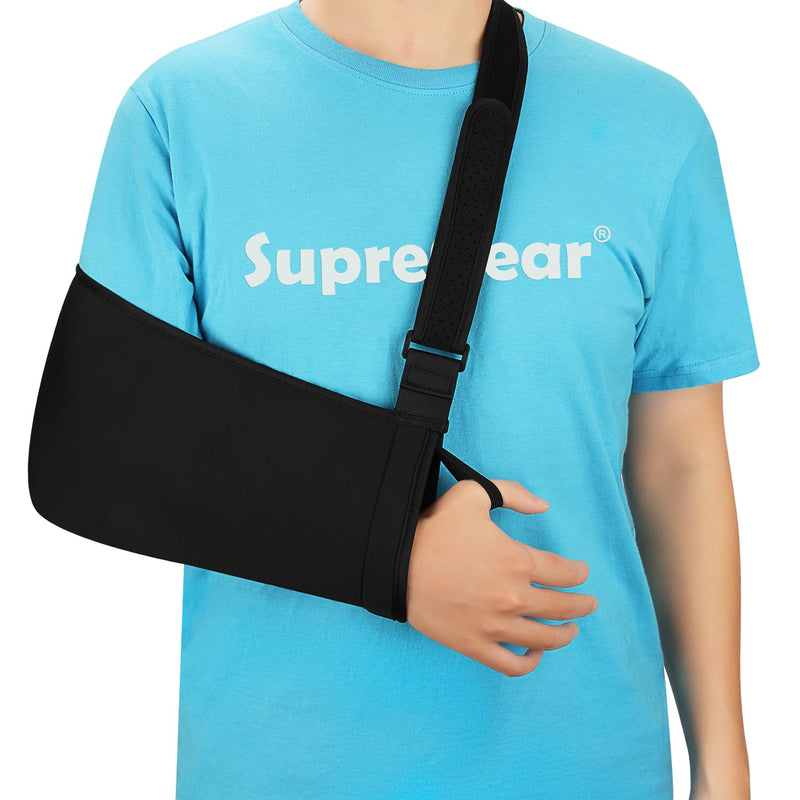 Supregear Arm Sling Shoulder Immobiliser, Adjustable Lightweight Rotator Cuff Support For Shoulder Injuries, Broken Bone Shoulder Elbow Support For Left/Right Arm, Women Men - NewNest Australia