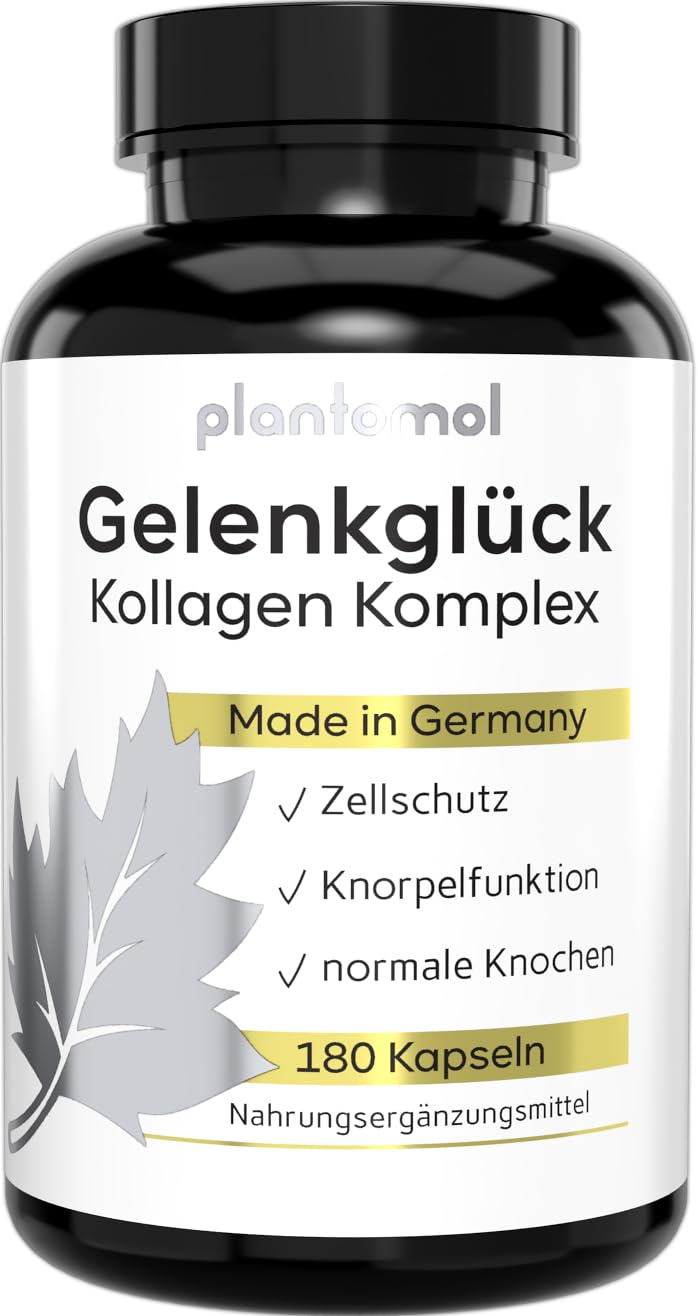 Plantomol Joint Luck ‚ 180 Collagen Capsules High Dose With 1000 Mg Collagen And Hyaluronic Acid ‚ Collagen Capsules With Vitamin C For Normal Bone And Cartilage Function ‚ Joint Capsules - NewNest Australia