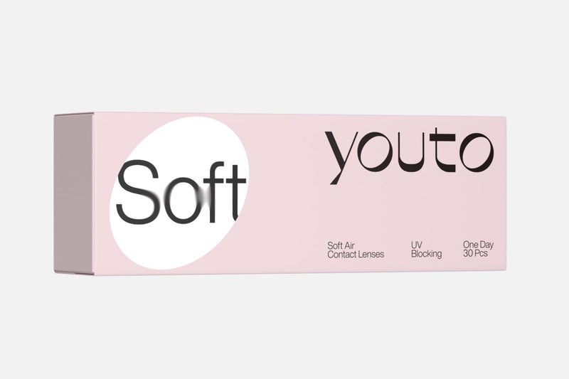 youto soft daily lenses, pack of 30, daily contact lenses, UV protection and high wearing comfort, BC 8.7 mm, DIA 14.2 mm -4.5 diopters - NewNest Australia