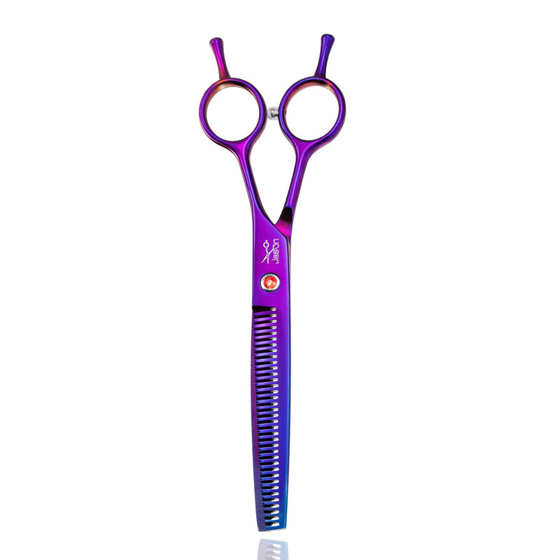 Jason 7.5" Thinning Scissors For Dogs - Professional Thinning Scissors Dog Scissors With 36 Teeth Japanese Stainless Steel Grooming Scissors For Dogs Cats, Purple Tl-Thinning - NewNest Australia