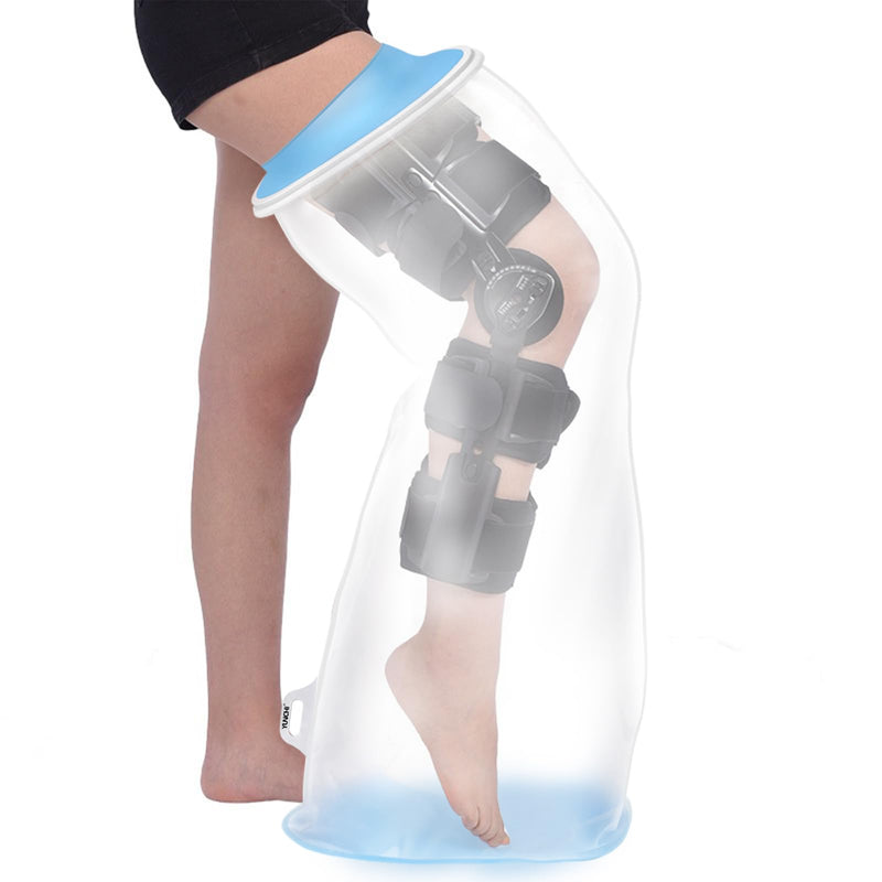 YUNCHI Shower Protection Leg Long Adult Anti Slip XL Cast Protection Waterproof Reusable Bandage Protection for Orthosis Blocks Fixator Thigh Knee Plaster Bandages (Long Leg Protector XL) - NewNest Australia
