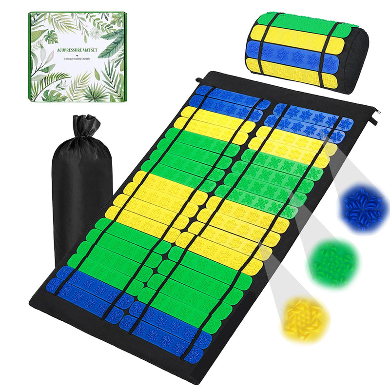 Acupressure Mat With Cushion, Acupressure Set Acupressure Mat With Cushion For Soothing Relaxation And Massage, Acupressure Mat, Massage Mat, Acupressure Mat - NewNest Australia