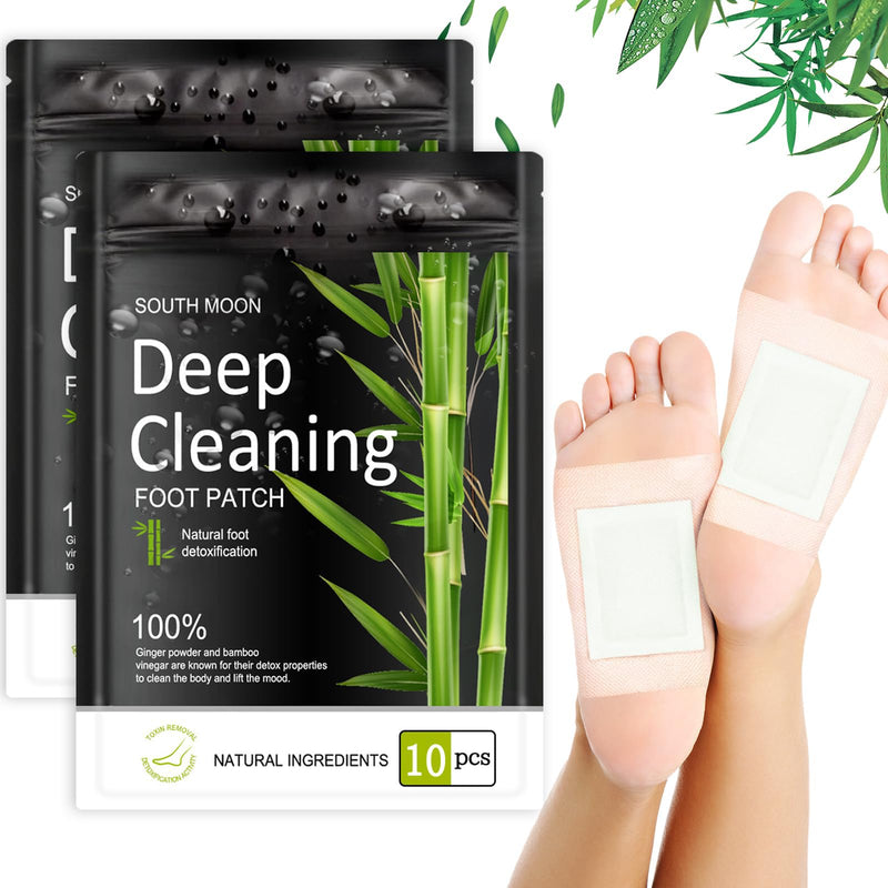 Pack of 20 detox foot plasters, detoxification plasters feet, 100% natural foot pads, deep cleansing foot pads, detoxification original patch for deep sleep, stress relief, cleaning of the body - NewNest Australia